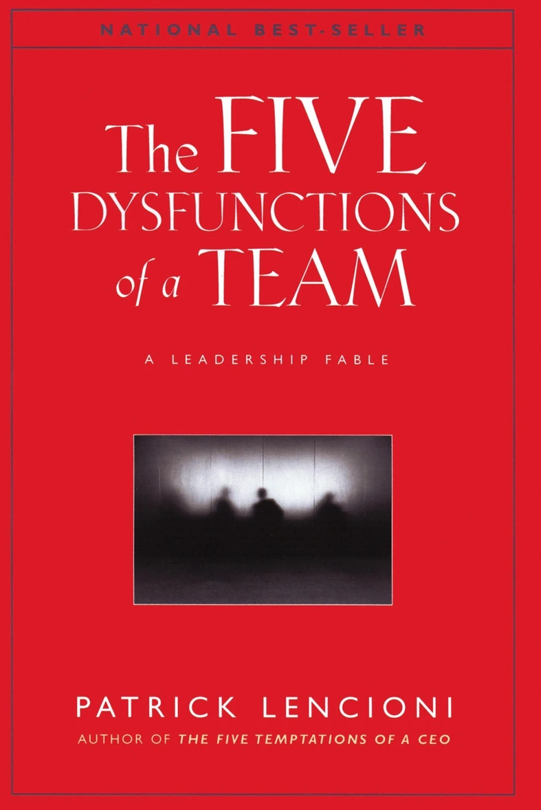 The Five Dysfunctions of a Team by Patrick Lencioni, book cover